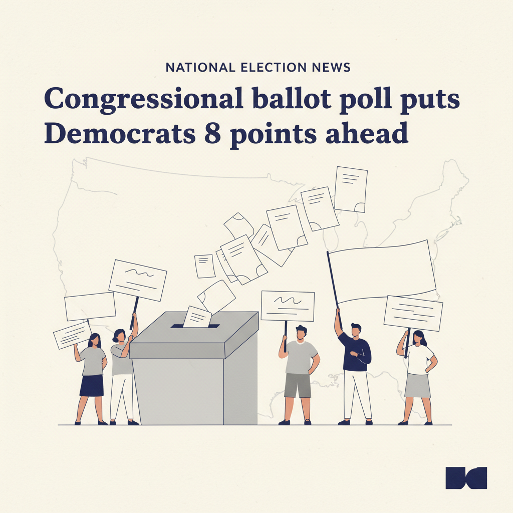 Congressional ballot poll puts Democrats 8 points ahead