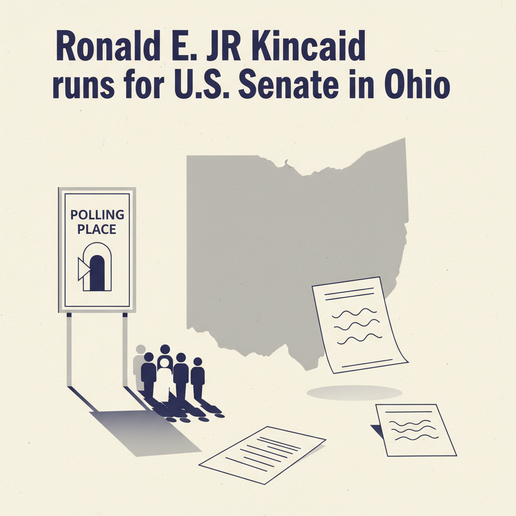 Ronald E JR Kincaid runs for U.S. Senate in Ohio