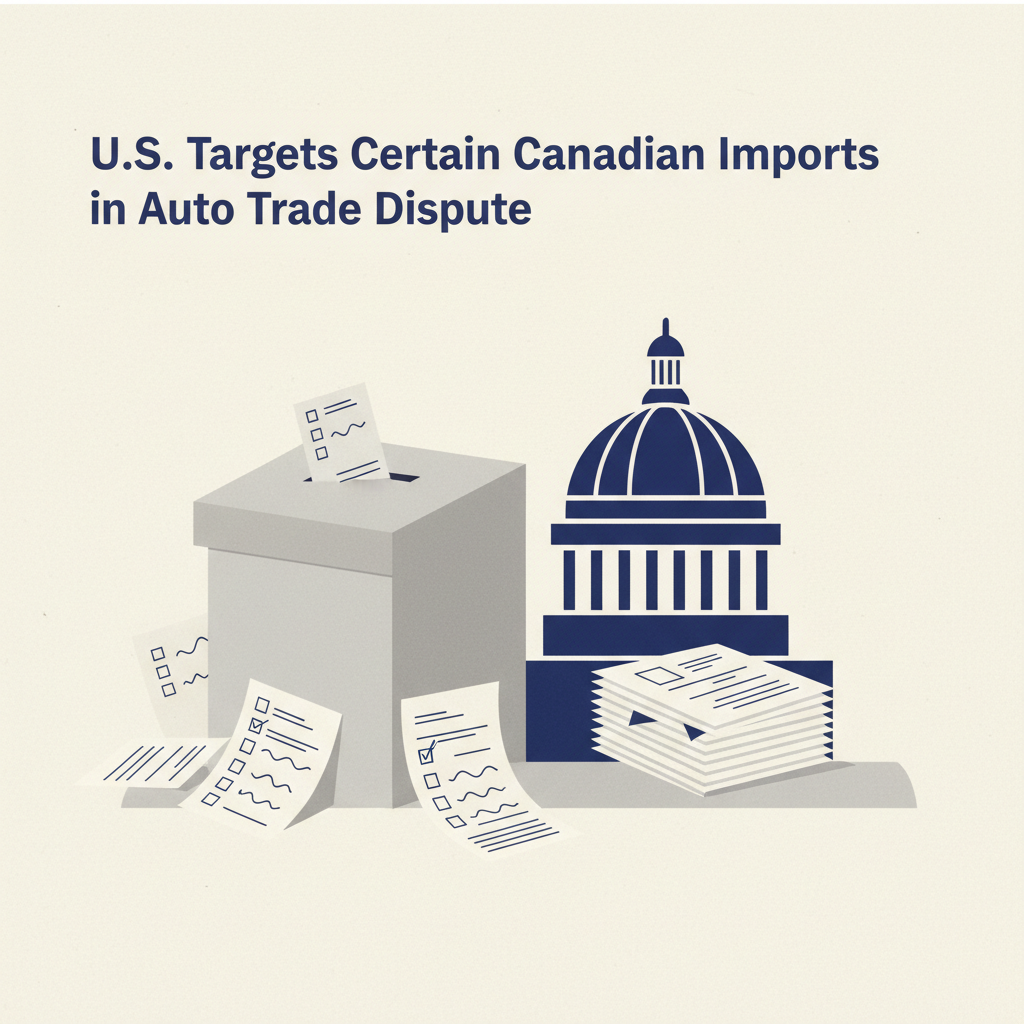 U.S. Targets Certain Canadian Imports in Auto Trade Dispute