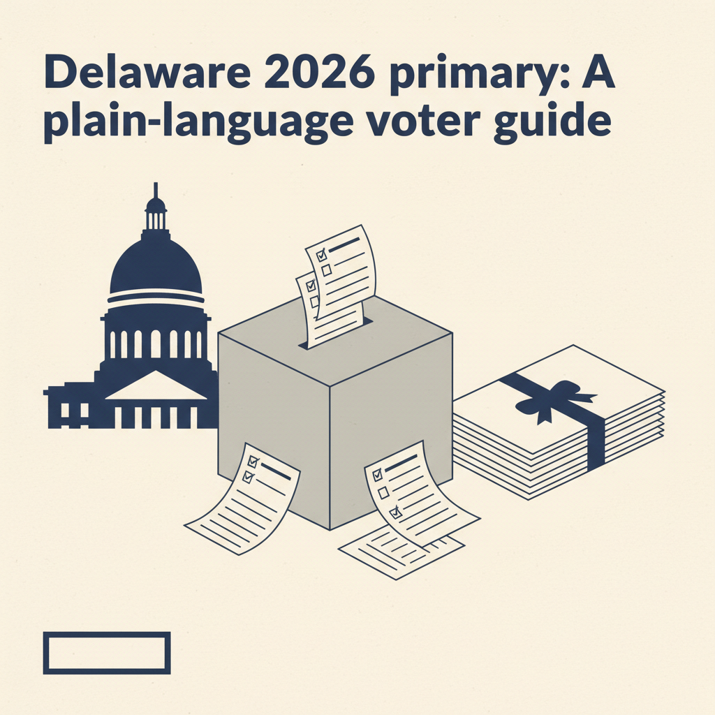 Delaware 2026 primary: A plain-language voter guide