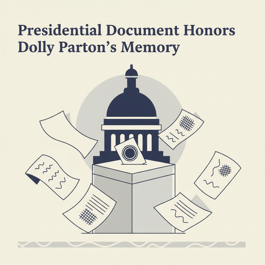 Presidential Document Honors Dolly Parton’s Memory