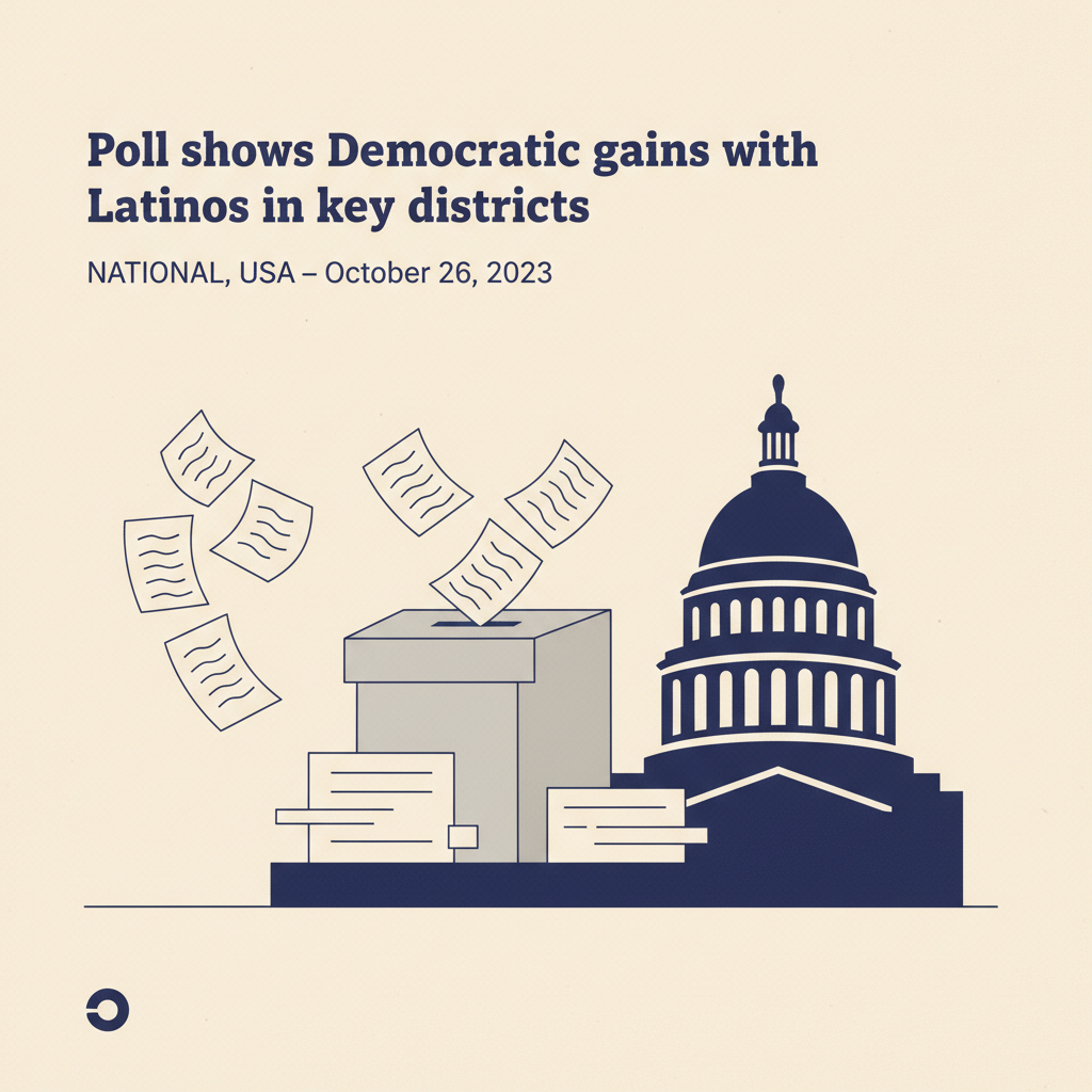 Poll shows Democratic gains with Latinos in key districts