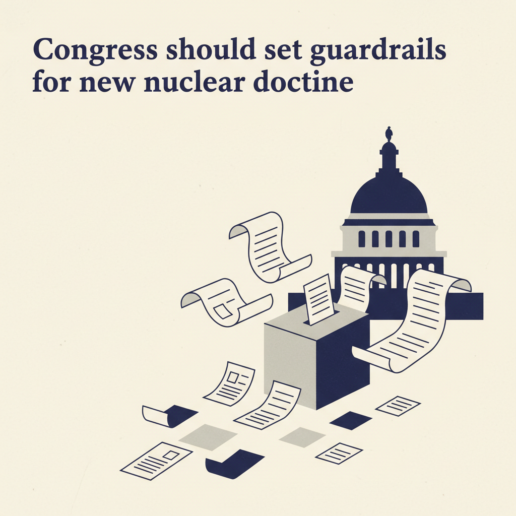Congress should set guardrails for new nuclear doctrine