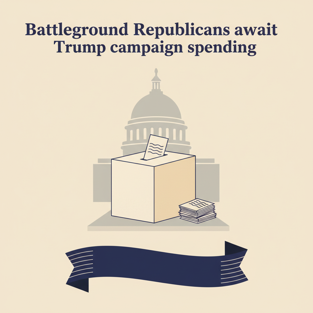 Battleground Republicans await Trump campaign spending